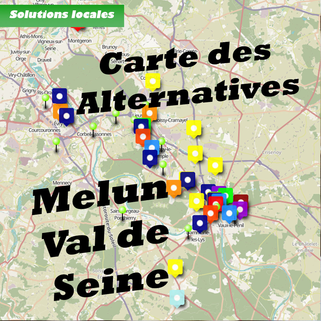 Carte des alternatives Melun Val de Seine